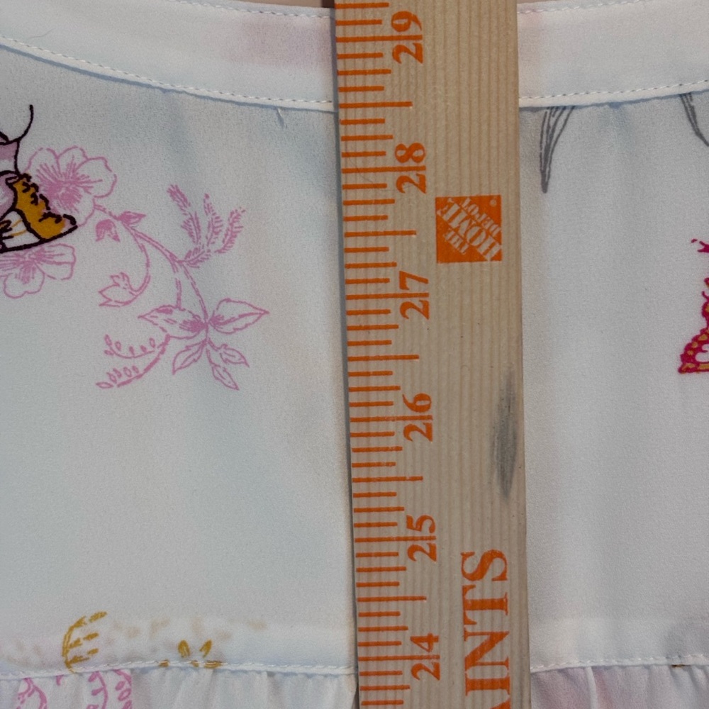 Torrid “Harper Butterflies” Blouse • Size 2 • White / Butterfly Print - Picture 8 of 16